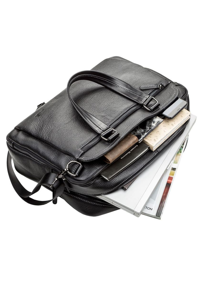Сумка мужская через плечо кожаная 11123 Черный Shvigel (302007507)