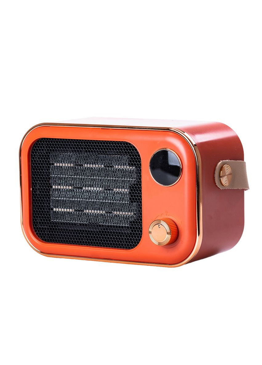 Тепловентилятор портативний 1200 Вт з керамічним нагрівальним елементом, помаранчевий No Brand (328603510)