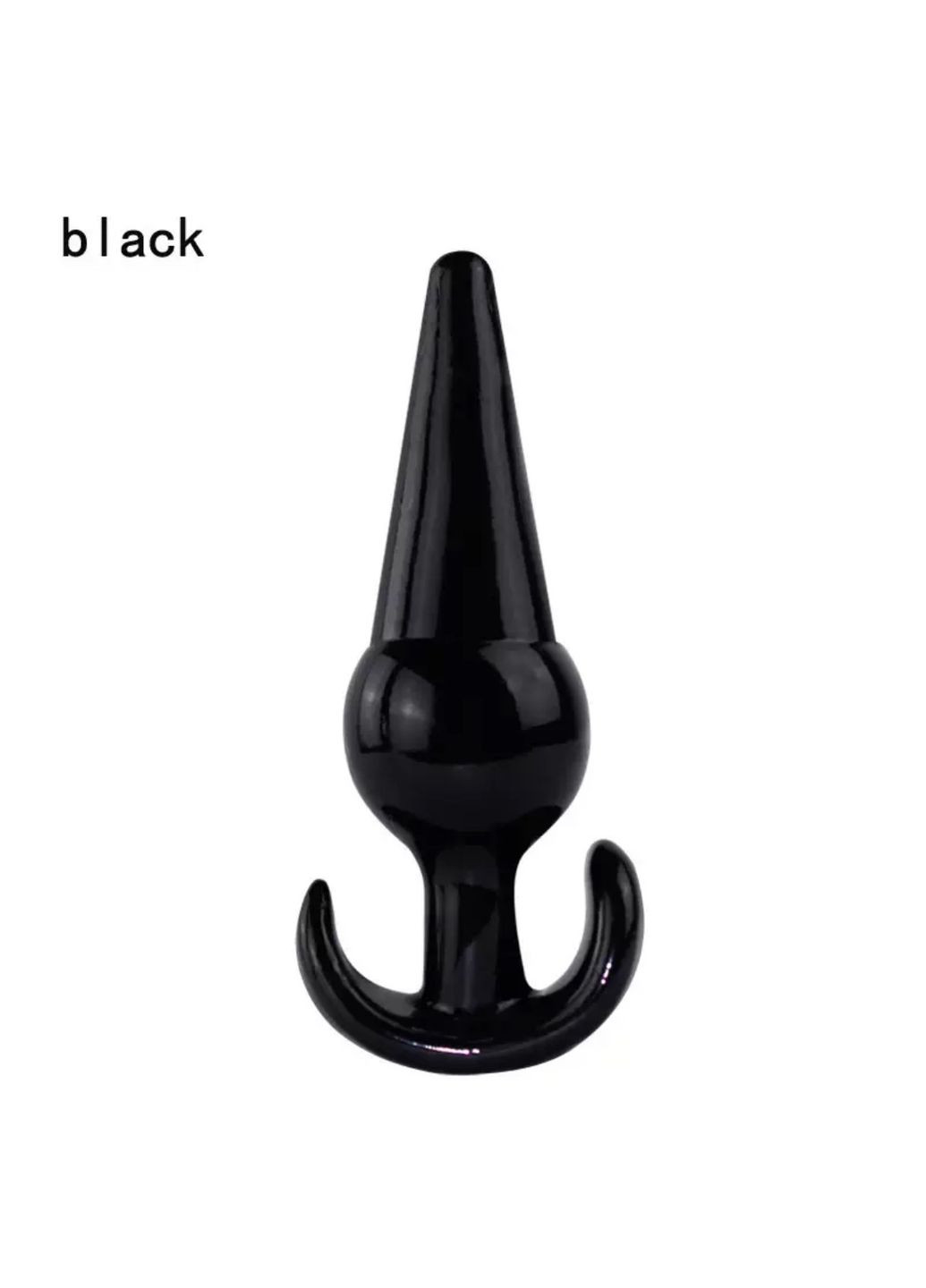Анальна пробка силіконова мʼяка, стимулятор анальний, інтимні іграшка чорна No Brand (313241158)