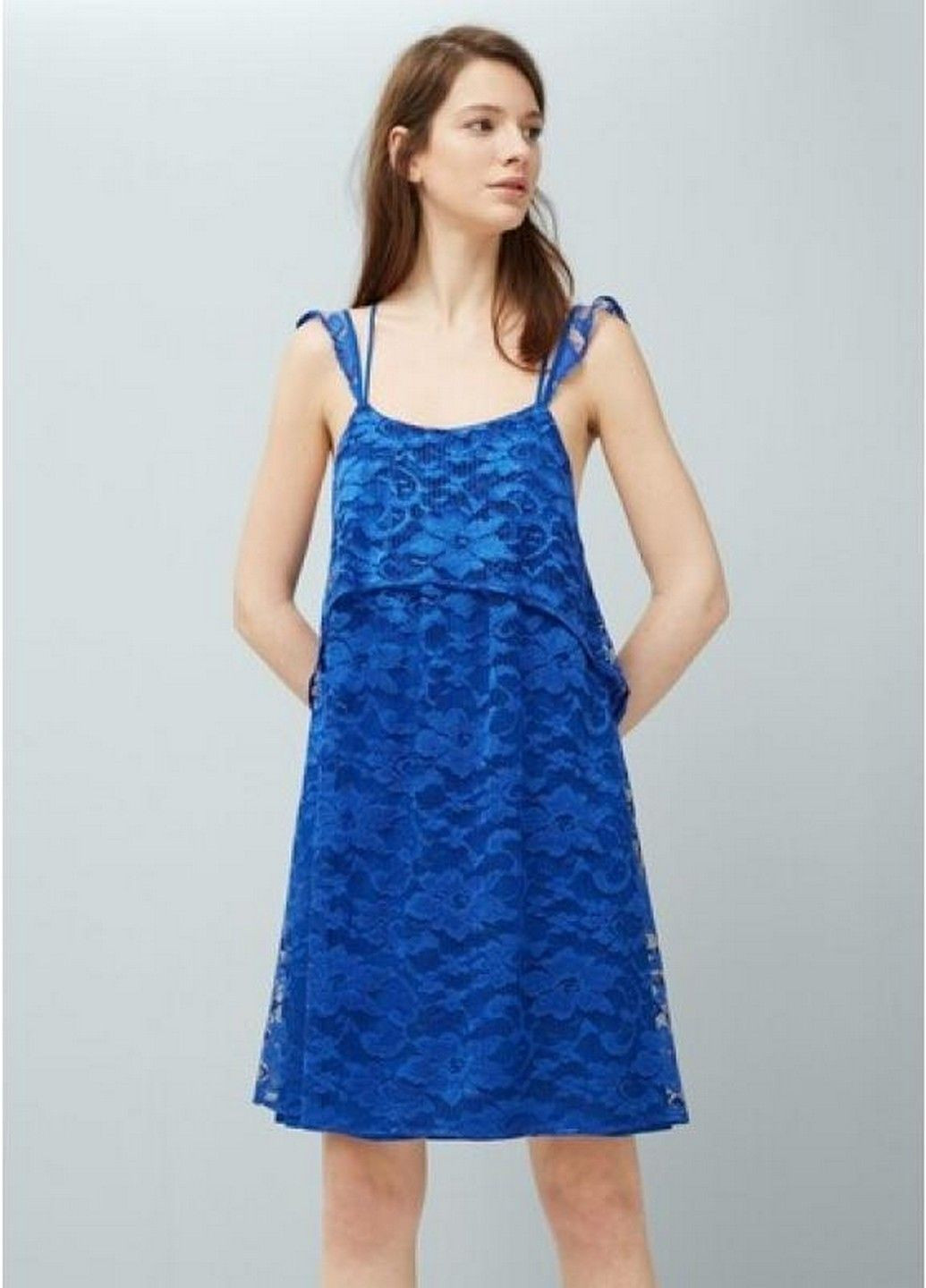 Синя кежуал сукня Mango