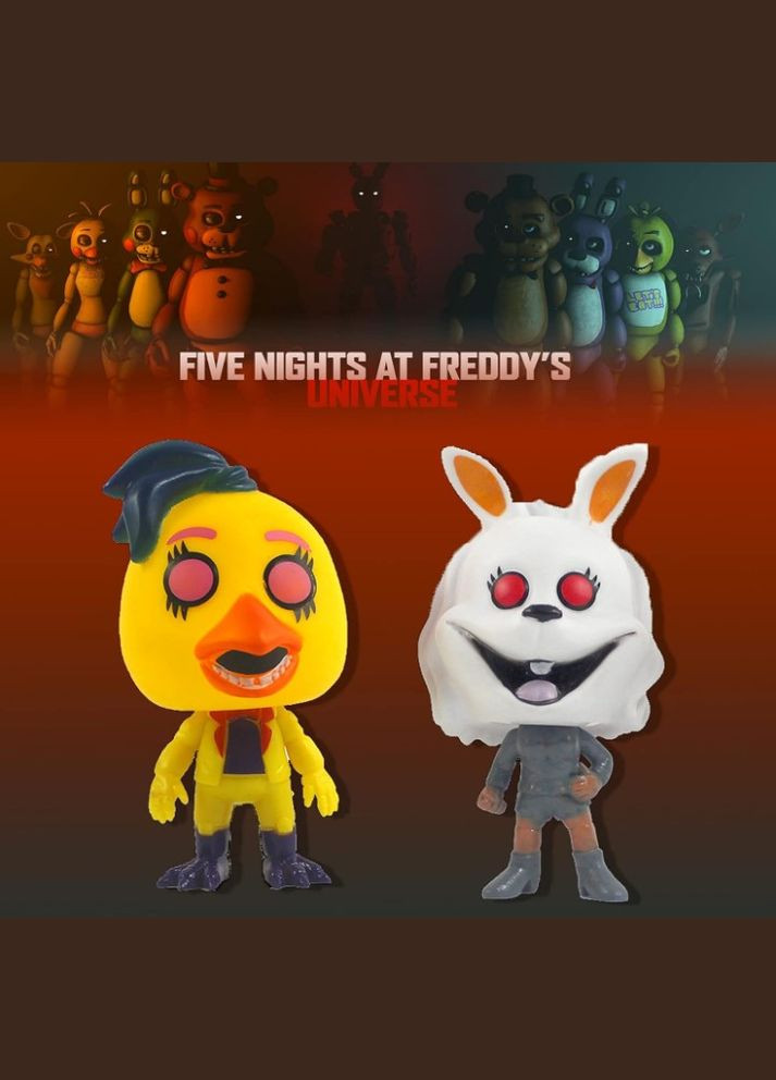 П'ять ночей у Фредді фігурки ФНАФ набір фігурок Фредді Five Nights at Freddy's 6 шт 10 см Shantou (280258334)