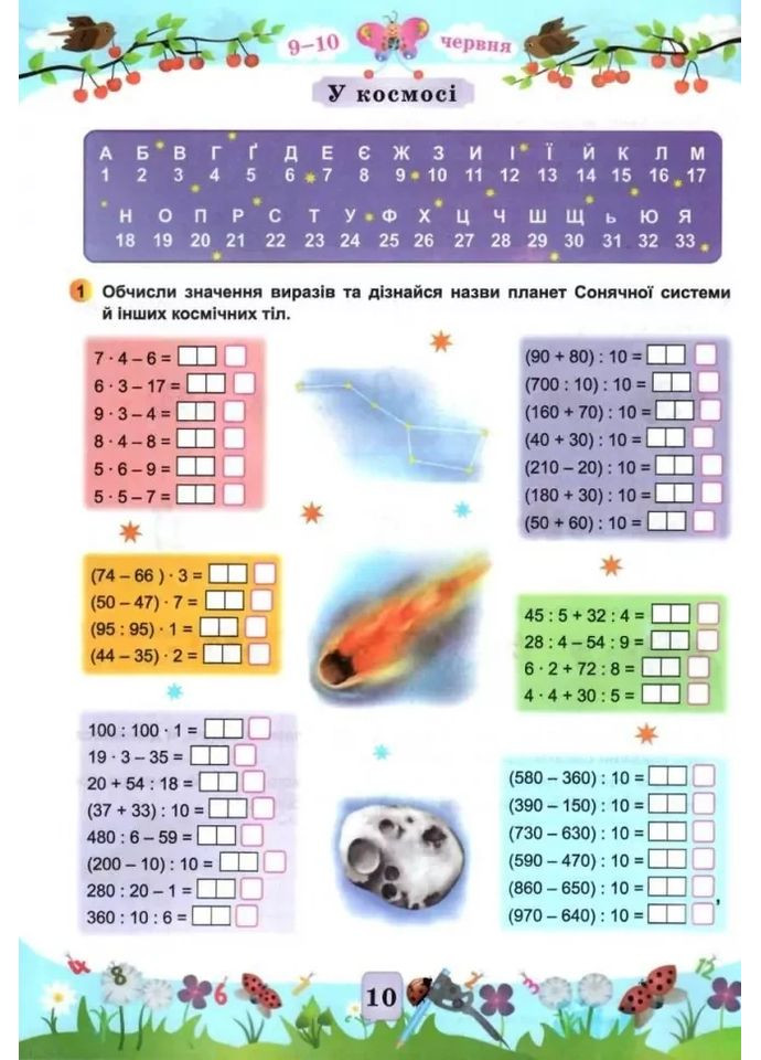 Математика. Літній зошит: із 3 в 4 клас - Цибульська С. Підручники і посібники (358935331)