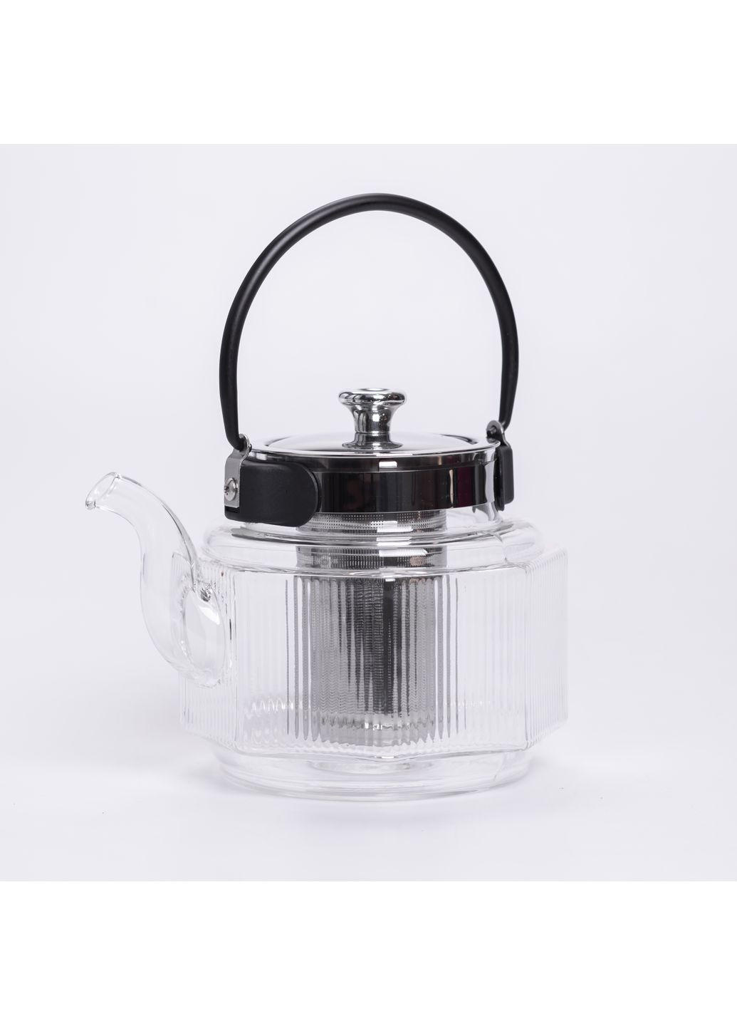 Заварочный чайник из жаростойкого стекла 1.1 л со съемным фильтром. Yiwu (361113468)