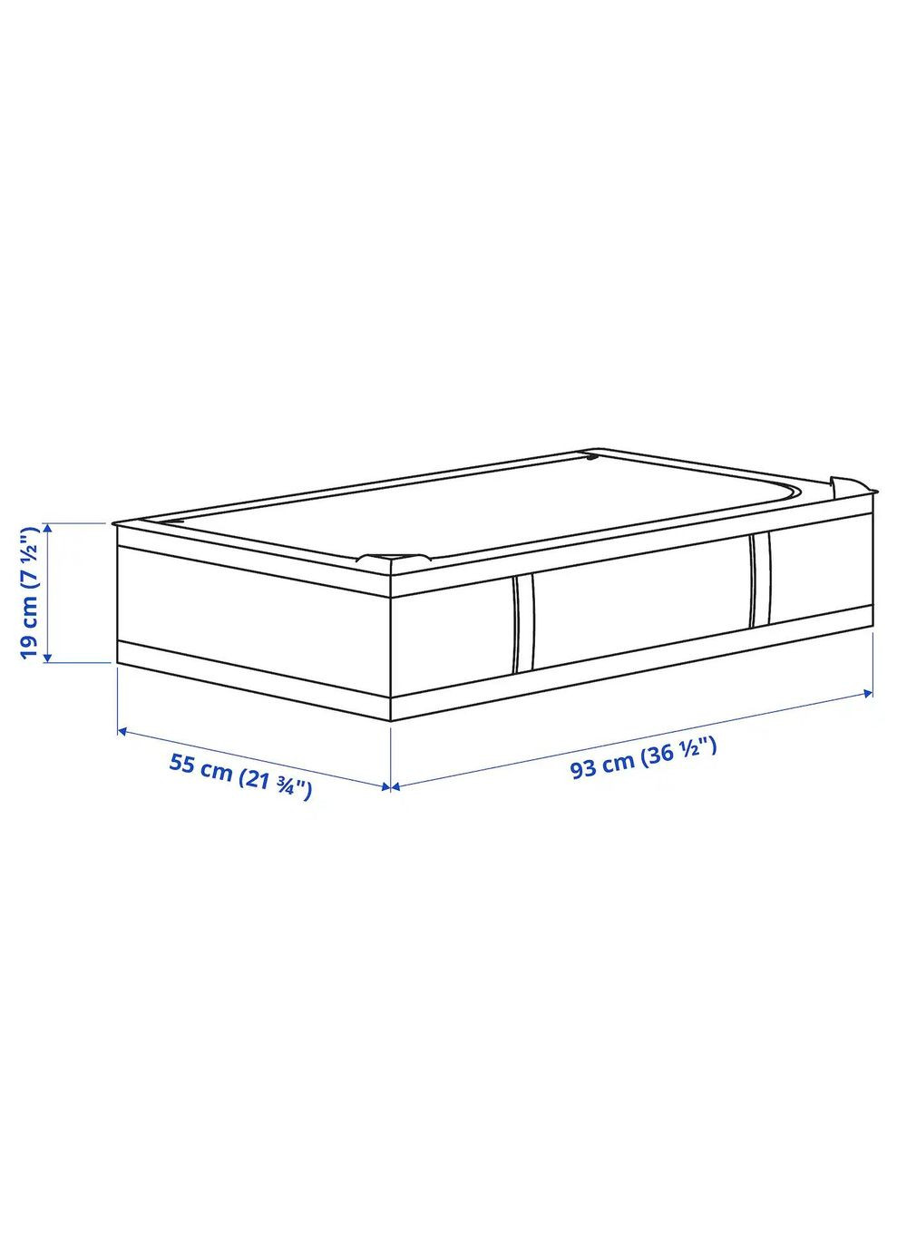 Ящик для одягу/постіль ІКЕА SKUBB 93х55х19 см (60400000) IKEA (278406948)