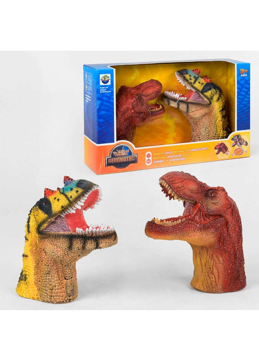 Голова динозавра X 397 (12) на батарейках, 2 голови зі звуковим ефектом, в коробці No Brand (305847912)