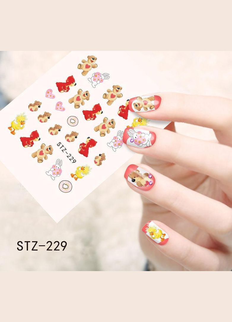 Слайдер-дизайн водные наклейки для ногтей, STZ-229 No Brand (296665400)