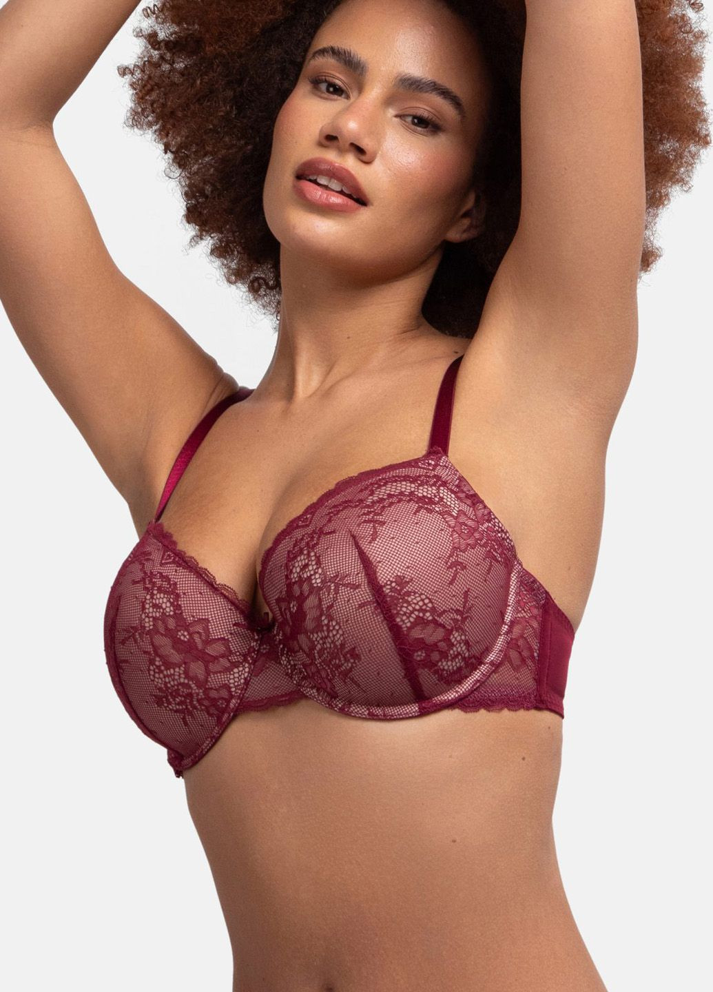 Бордовый бюстгальтер Dorina