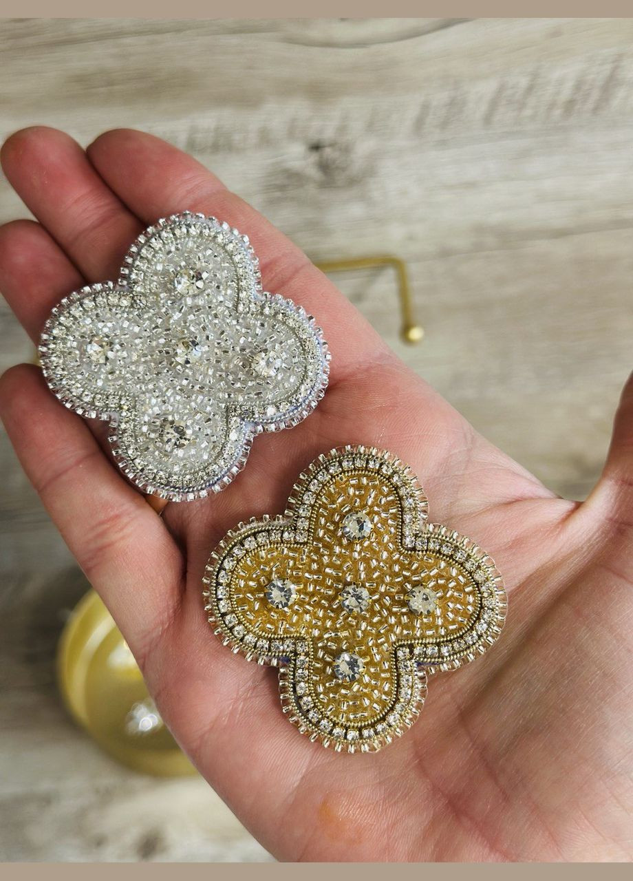 Брошь "ВанКлиф серебряный" HeartLight (338379246)