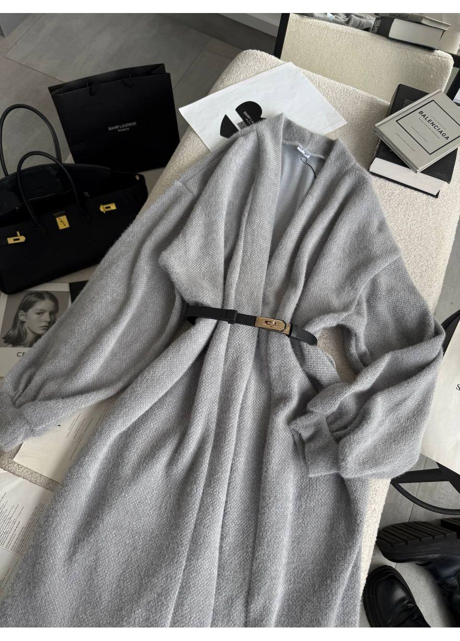 Серый демисезонный кардиган KaraMix