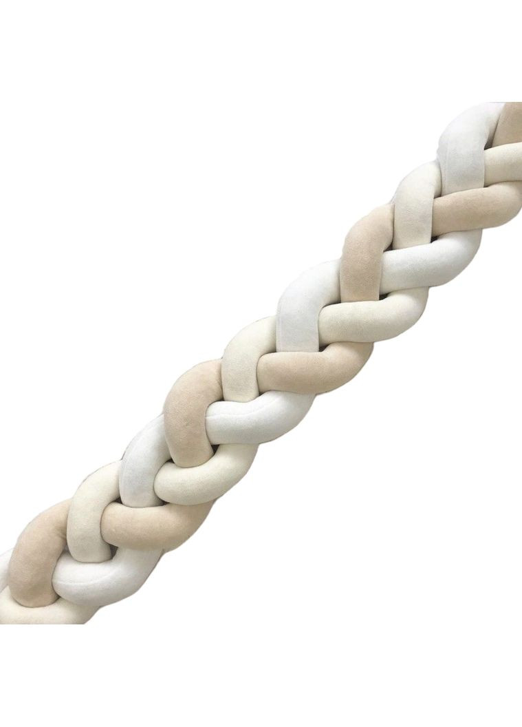 Бортик косичка "Молочно-бело-кремовая" Moontime (366891652)