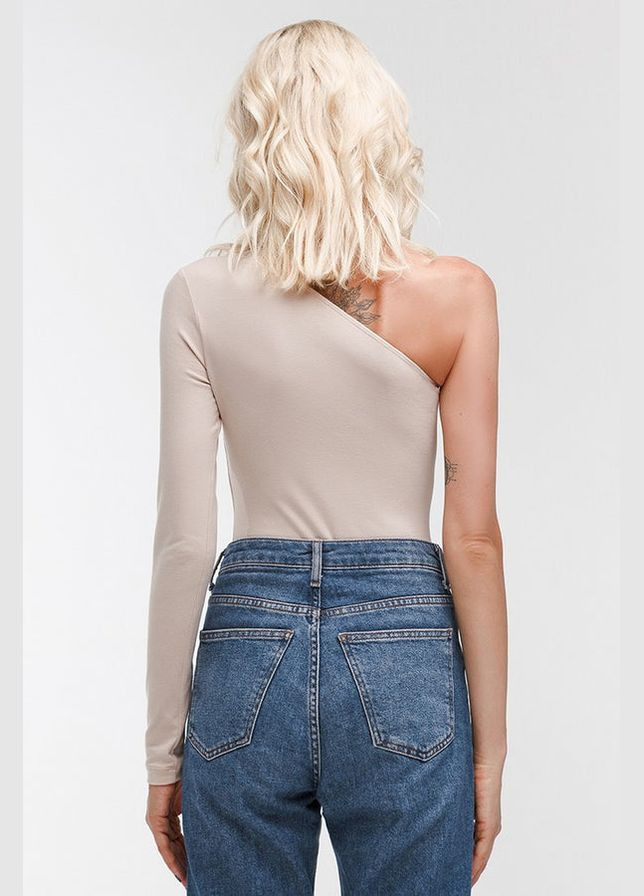Хлопковое боди на одно плечо DARI CO WL18301/4 Monday beige (347242254)
