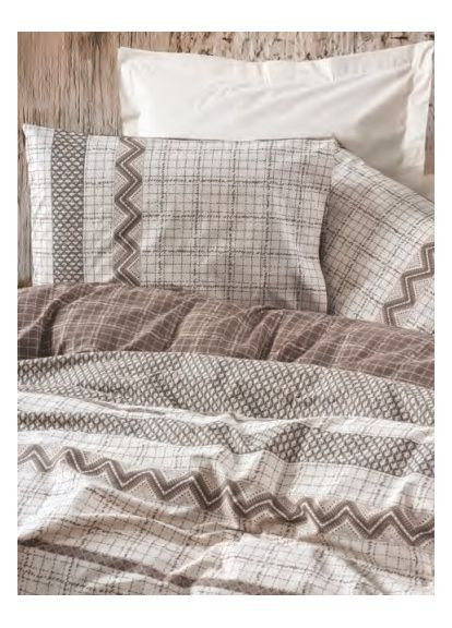 Постельное белье Aren kahve ранфорс евро Cotton Box (371657053)