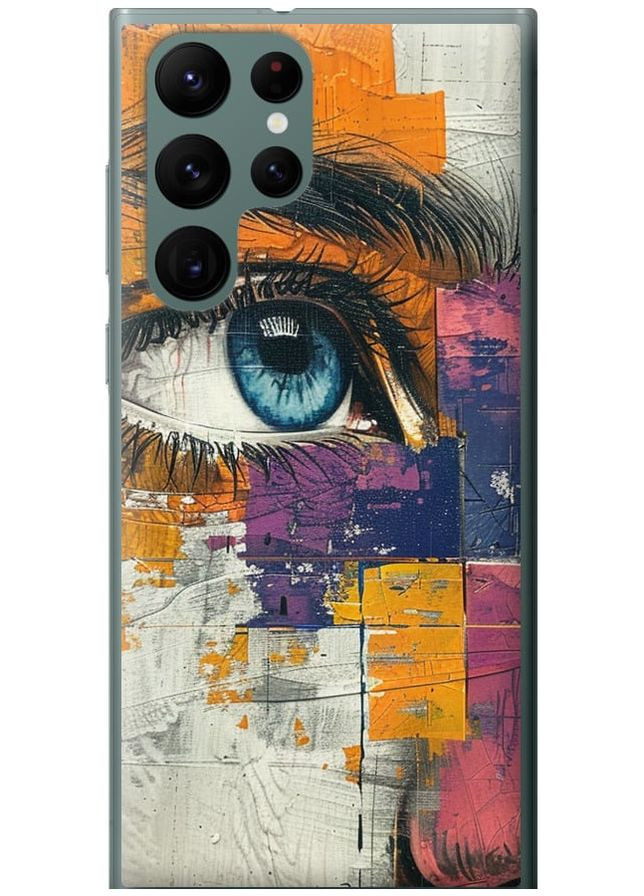 Силіконовий чохол 'Кольорова фреска' для Endorphone Samsung Galaxy S22 Ultra (285104511)