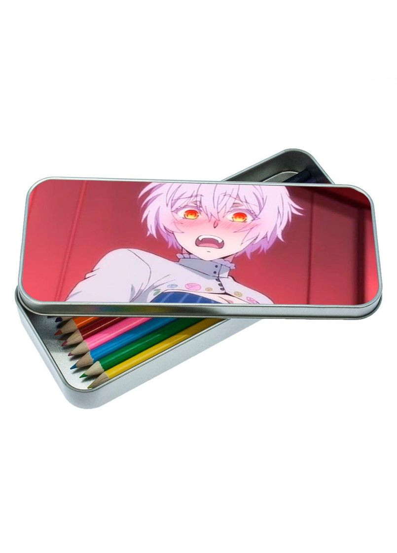 Пенал школьный для мальчика и девочки металлический Мемуары Ванитаса #008 7*18 см Silver No Brand (309151906)