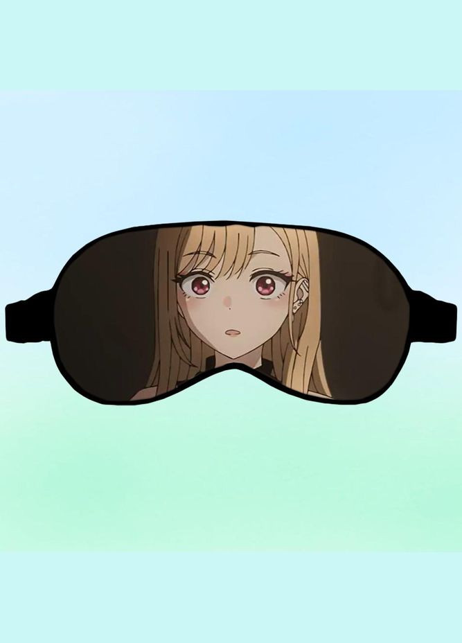 Маска для сну Аніме Ця порцелянова лялька закохалася #0007 чорна No Brand (315043463)