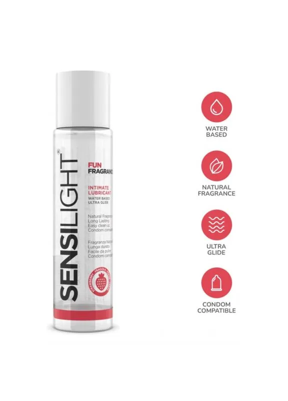 Ароматний лубрикант на водяній основі з ароматом полуниці Sensilight Fun Fragrance 60мл Intimateline (382542932)