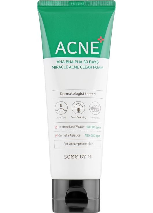 Очистительная пенка AHA-BHA-PHA 30 Days Miracle Acne Clear Foam 50ml (668347-27657913) Some By Mi (368601822)