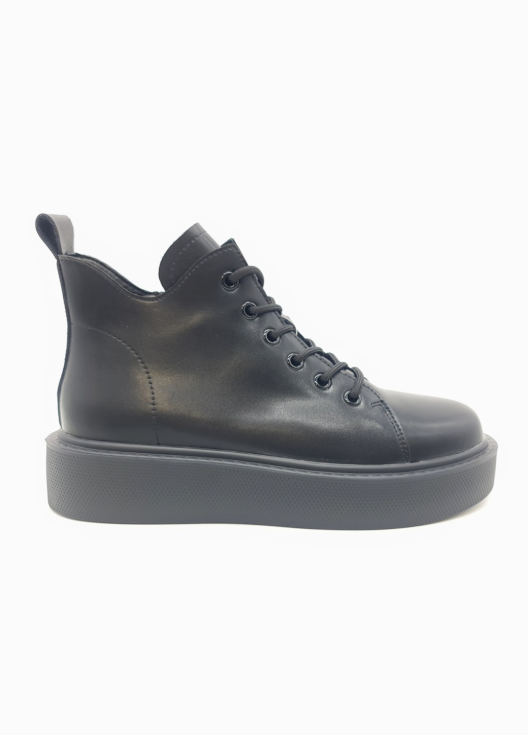 Осенние женские ботинки черные кожаные he-10-1 23,5 см (р) Hengji