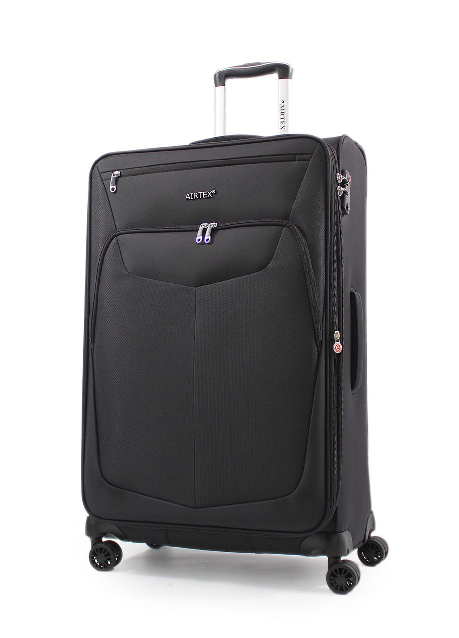 Валіза велика L тканина чорна 79х48х32(+5)см/111л/3кг/ 6903 AIRTEX (324801894)