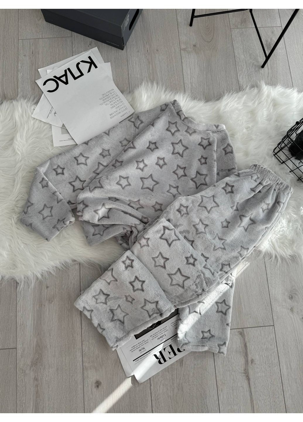 Сіра жіноча піжама No Brand