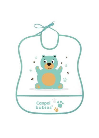 CANPOL Слюнявчик пластиковый мягкий 2/919 Польща Canpol Babies (300075048)