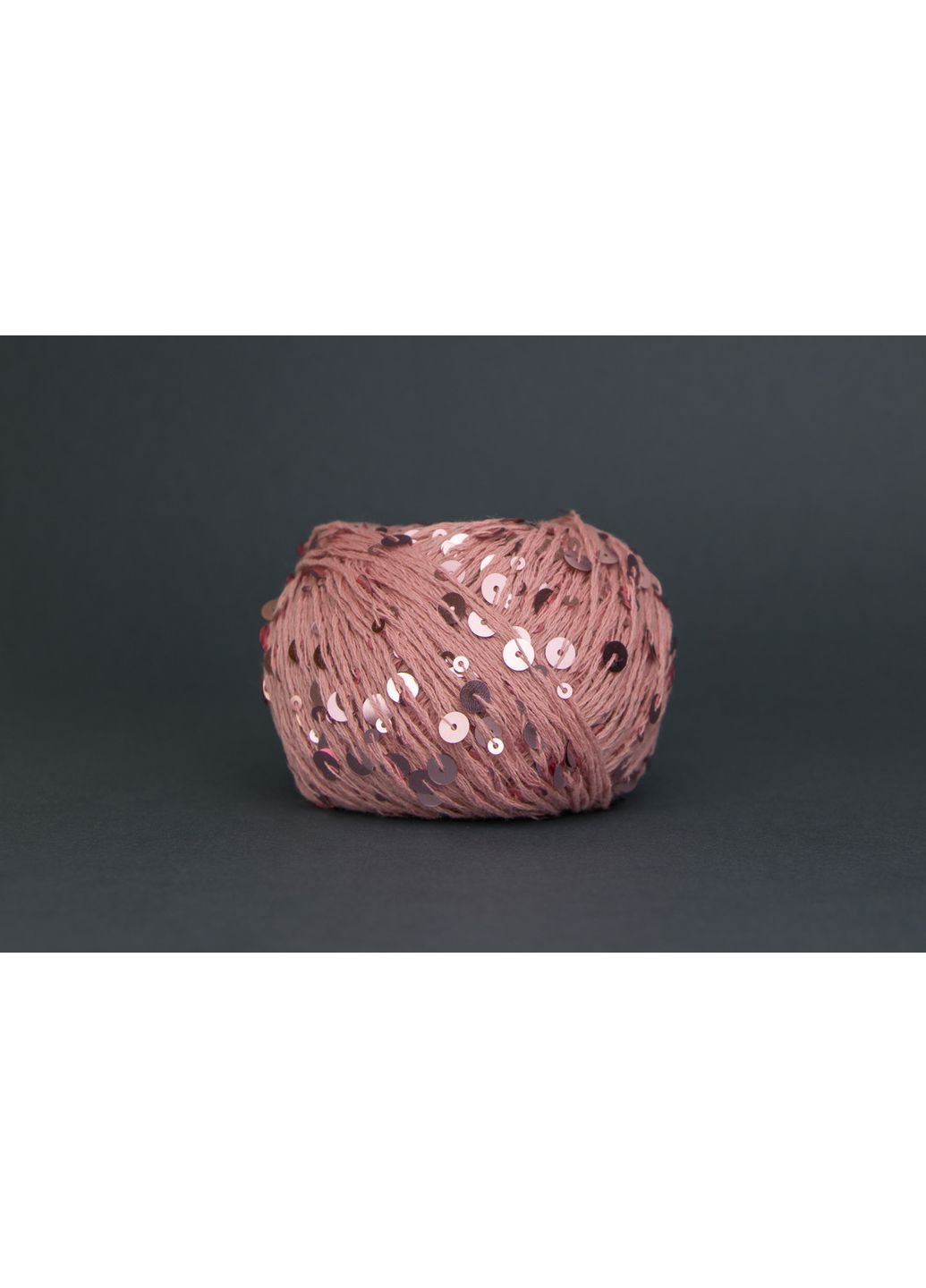 Пряжа Королевская Поетка - 78 сухая роза, пайетка в тон Avanti (361879099)