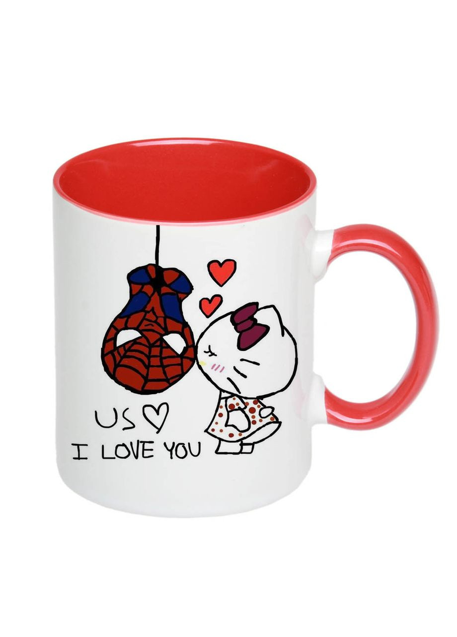Чашка с принтом "Us, I love you" 330мл ( ) (17724) No Brand (312487114)