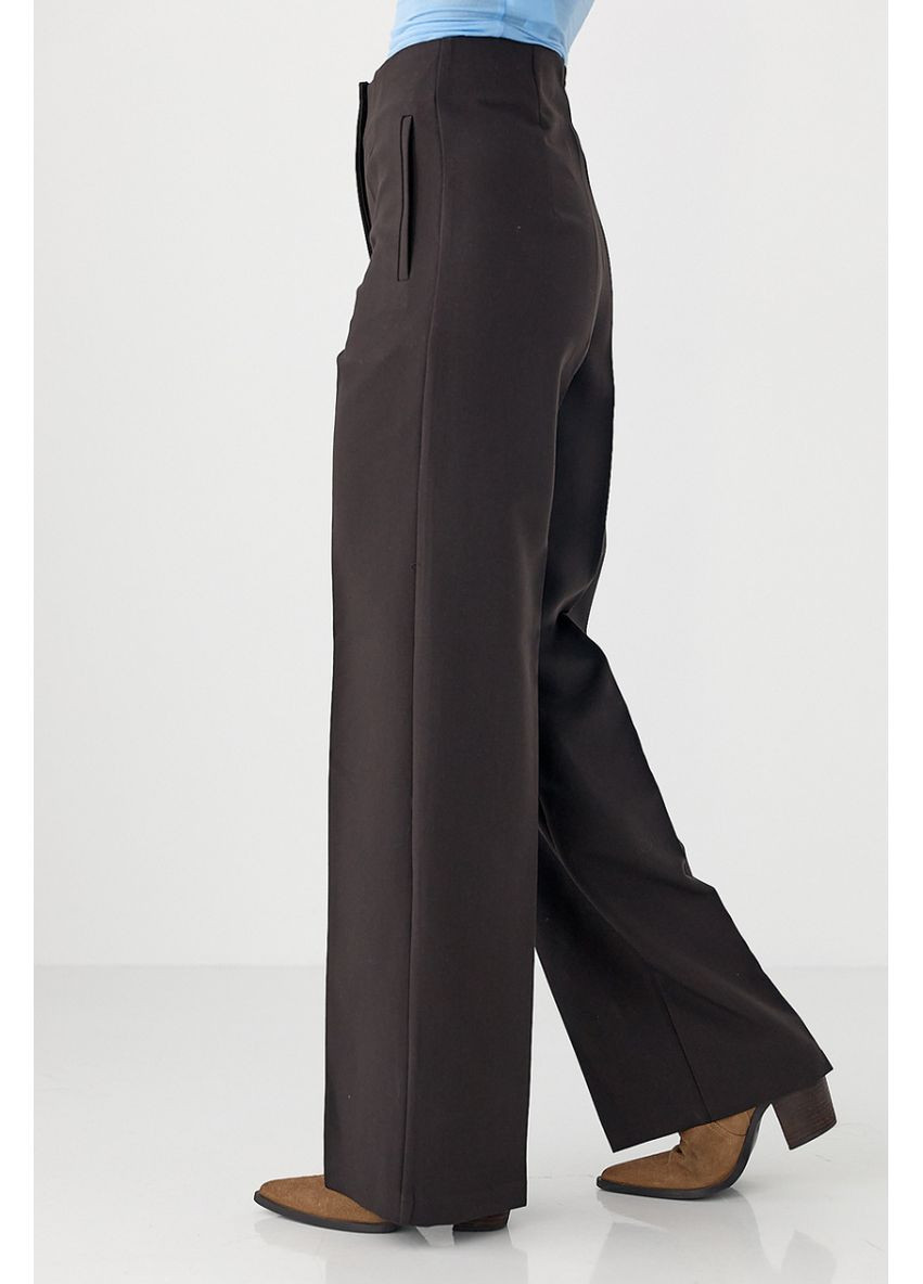 Класичні штани-палаццо з високою посадкою Lurex Штаны (370393366)