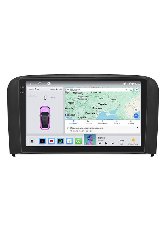 Штатна магнітола для Volvo S80 I 1998-2003 екран 9" 4/64 QLED CarPlay 4G Wi-Fi GPS 360 Prime 3 шт. Lesko (336194655)