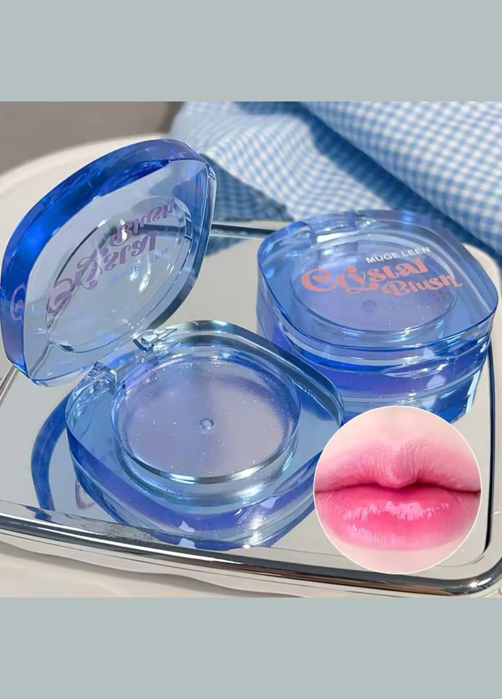 Crystal Blush — румяна и блеск для губ 2 в 1 No Brand (317463810)