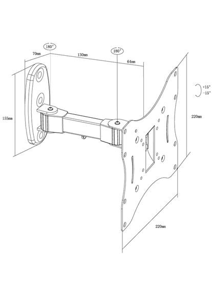 Кронштейн STEEL SA225 Black X-Digital (325684180)