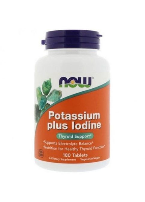 Potassium Plus Iodine 180 Tabs Now Foods (362419333)