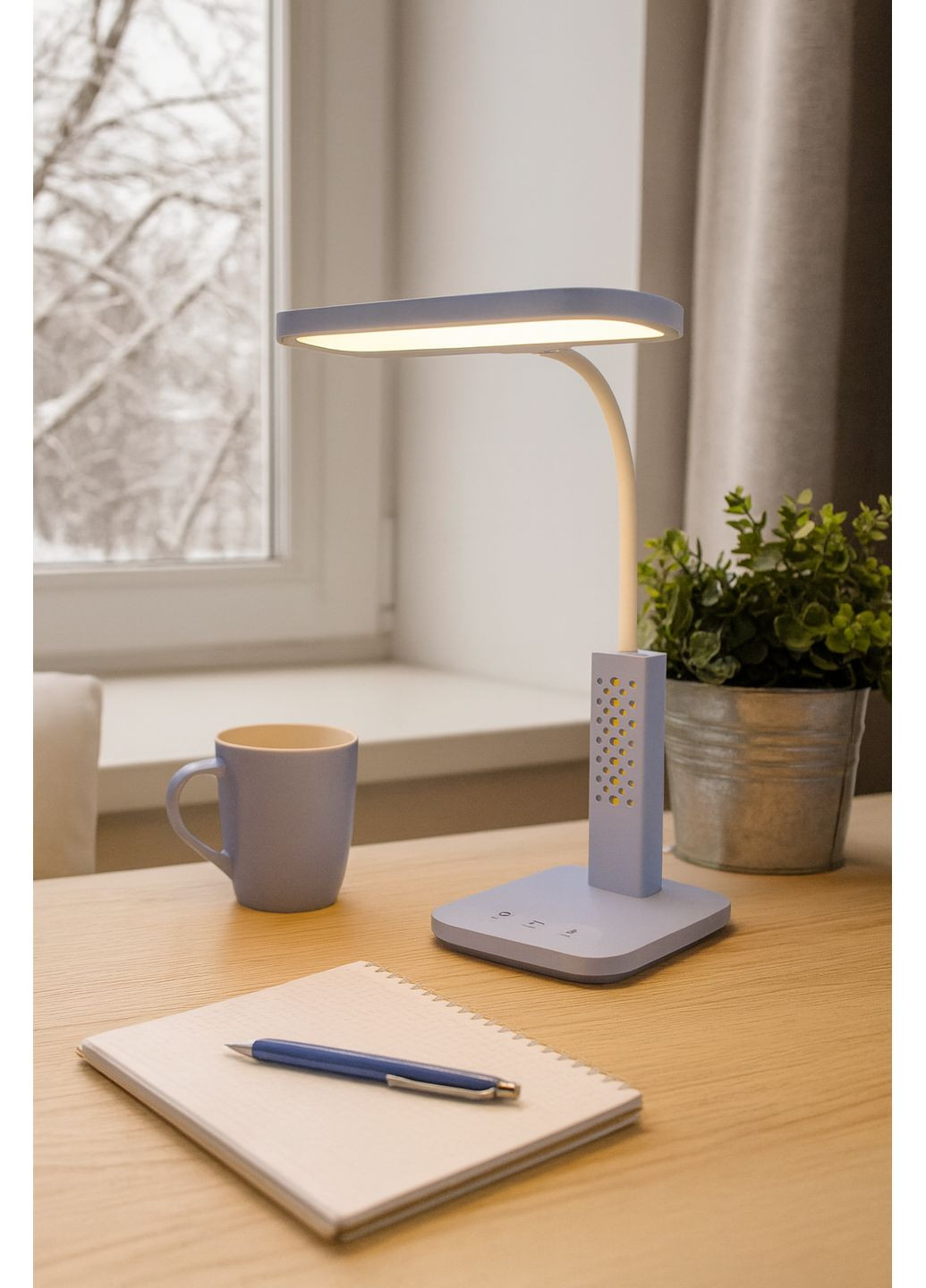 Настільна лампа BL-1827 BLUE 9W Sirius 067187 (348335031)