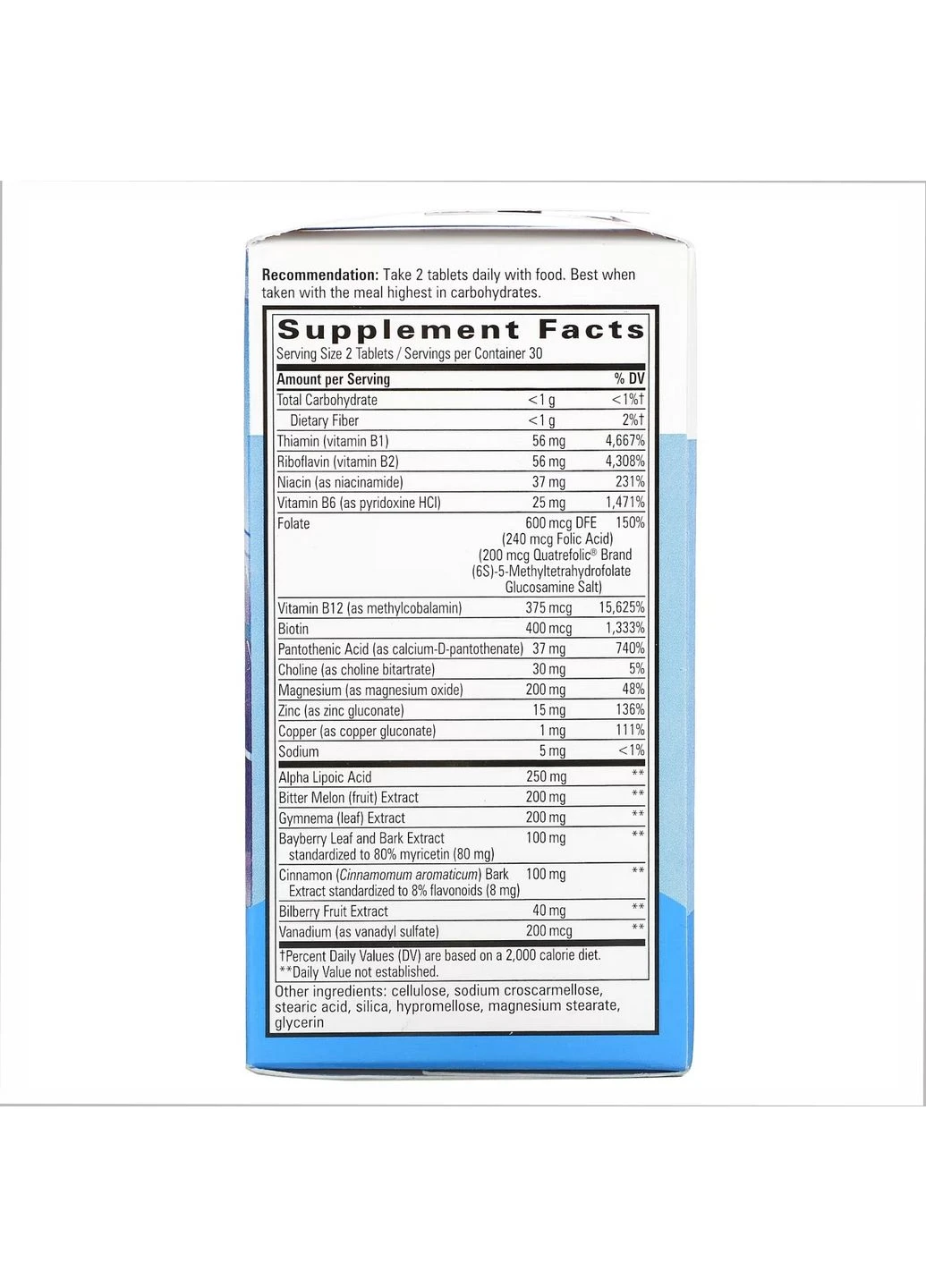 Пищевая добавка Blood Sugar Manager - 60 tabs Nature's Way (296190773)