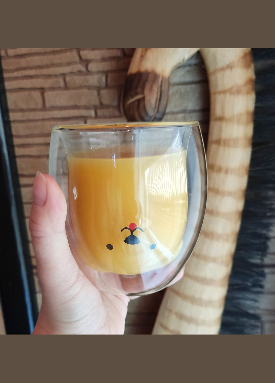 Стакан c подвійними стінками Подвійним дном Ведмедик 250 ml cup003 Finding (316249235)