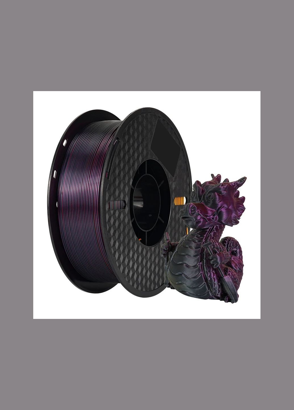 PLA Філамент ПЛА пластик для 3Д друку Green Purple Copper SILK PLA TRICOLOR KINGROON 1KG China (339042700)