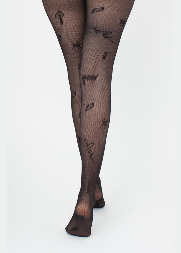Колготки жіночі тонкі фантазійні з малюнками INFLUENCE №1 40 den Giulia INFLUENCE 1 (297927079)