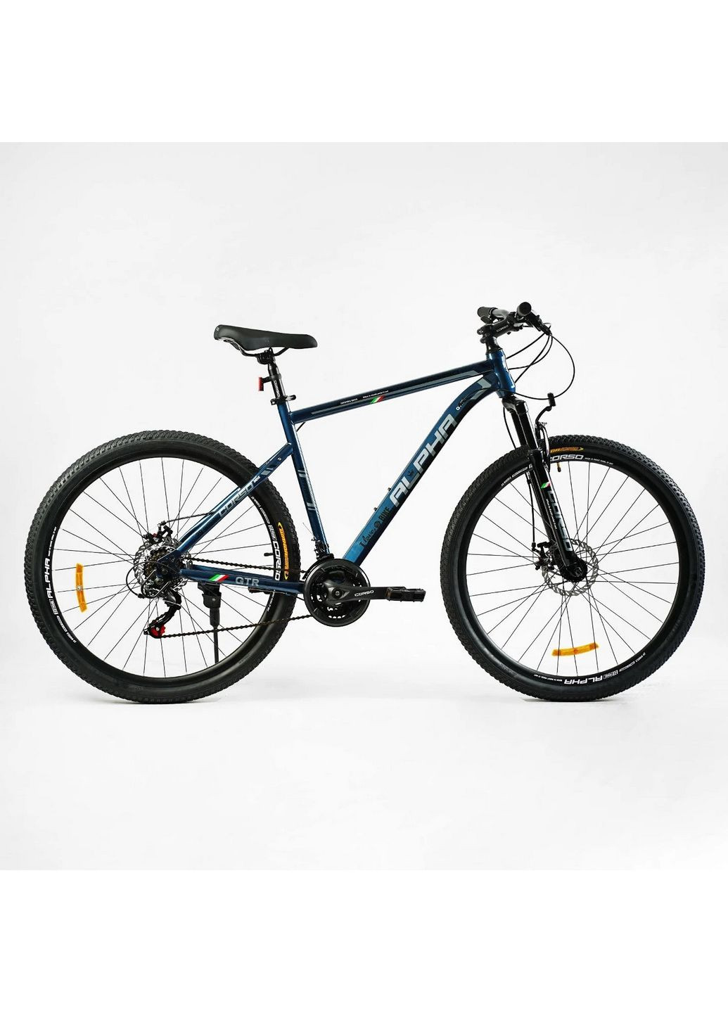 Велосипед спортивний ALPHA, 21 швидкість, рама сталева, обладнання Shimano Corso (288135742)