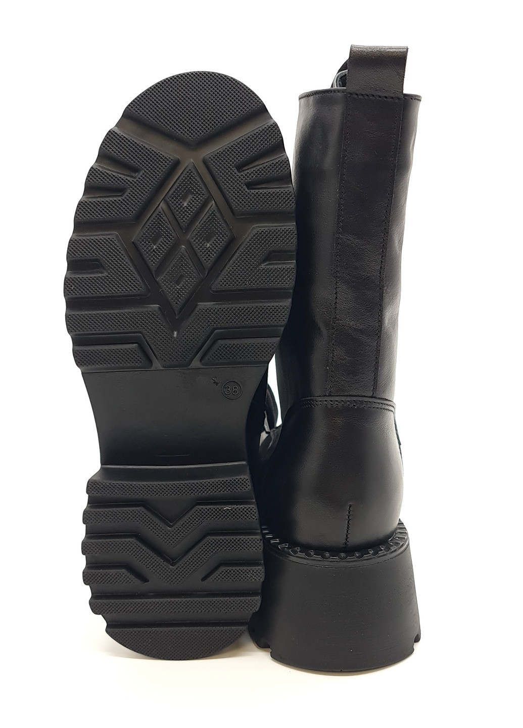 Осенние женские ботинки зимние черные кожаные fs-14-6 23,5 см (р) Foot Step