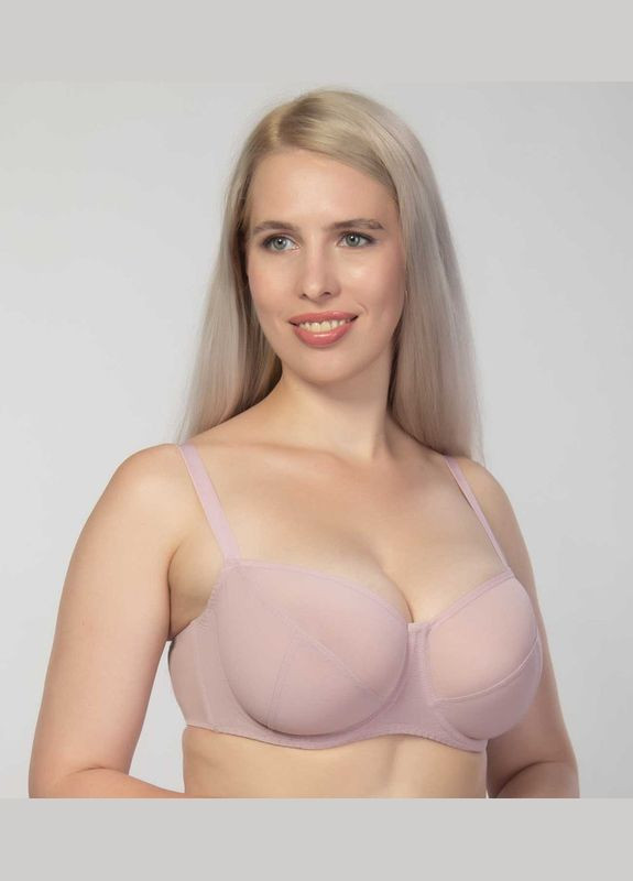 Розово-лиловый бюстгальтер на косточках с мягкой чашкой Elita с косточками