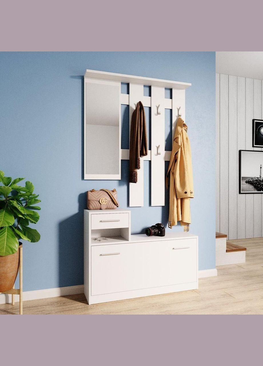 Прихожая с зеркалом Alice 100х25х182,9 см (DRS-011330) Doros (361443813)
