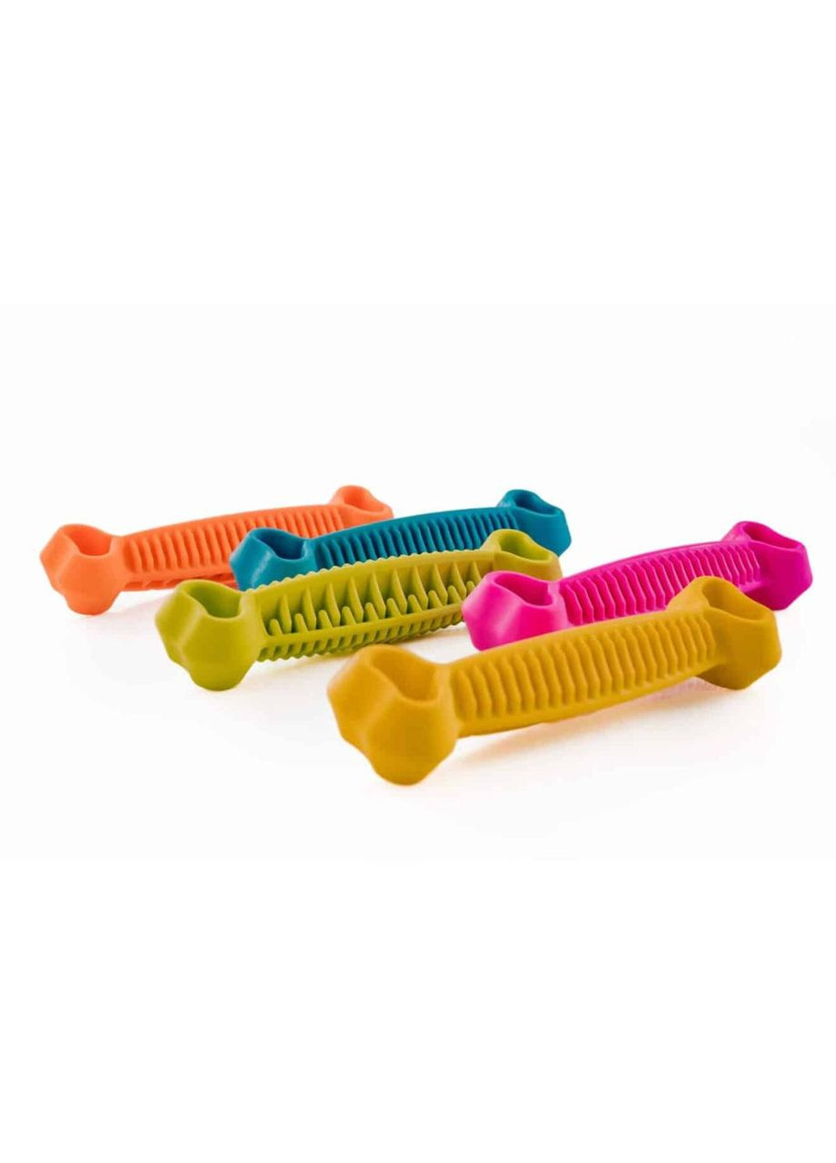 Fiboone dental Игрушка для собак и щенков Кость жевательная Зубочистка массаж для зубов 19см, розовая No Brand (330747701)