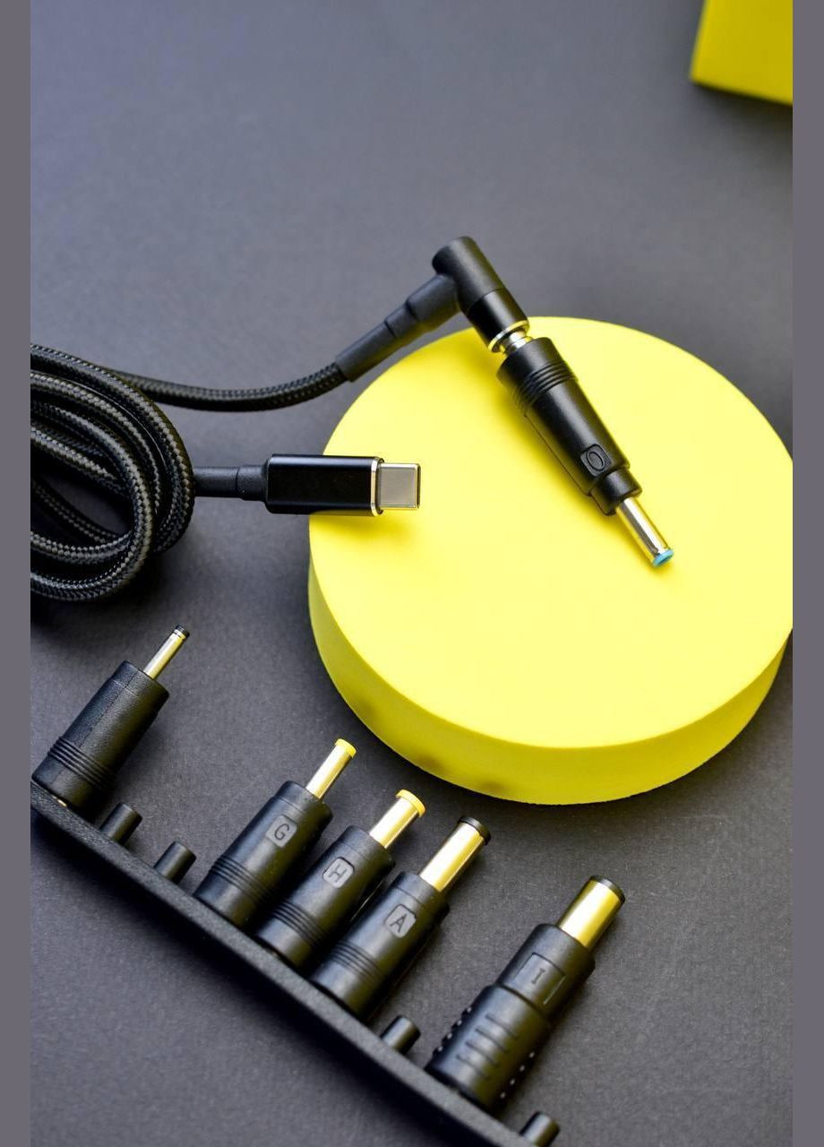 Кабель живлення для ноутбука з набором перехідників - 10 штекерів 100W PD100W / 5.5X2.5 / 18.5-20V Value (342063126)