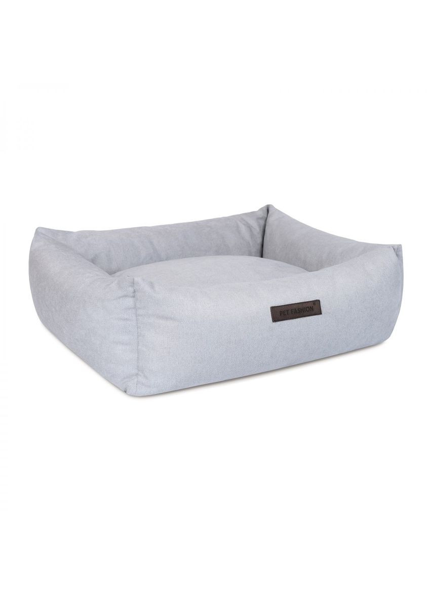 Лежак для собак Bond1 60х50х18 см Сірий (PR242406) Природа (351358374)