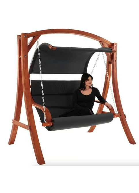 Садовые качели Pergia двухместная серый Di Volio (322415164)