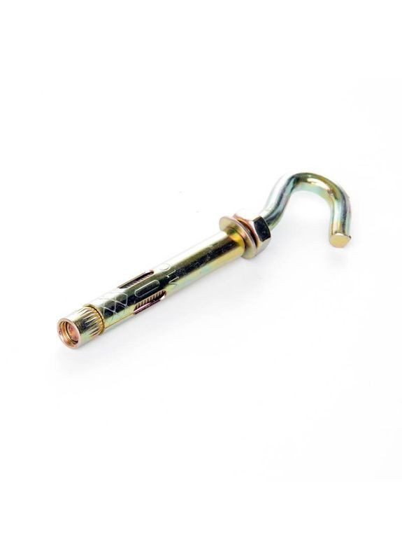 Анкер с кожухом и гайкой C-крюком М10*80 цинк желтый Apro (361151205)