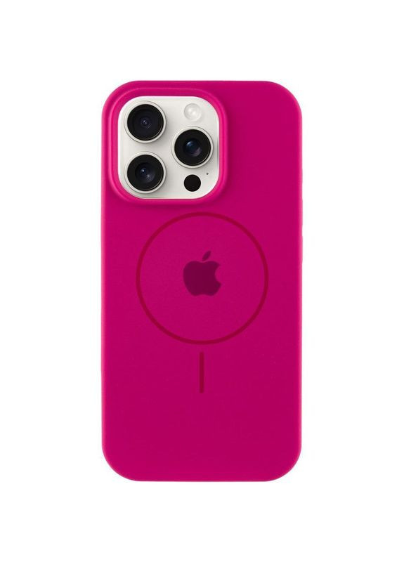 Чохол Silicone Case Full Protective (AA) з MagSafe для Apple iPhone 16 Plus (6.7") Малиновий Epik (372972640)