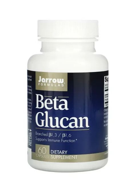 Бета-глюкан (Beta Glucan) 250 мг 60 капсул Jarrow Formulas (361117845)