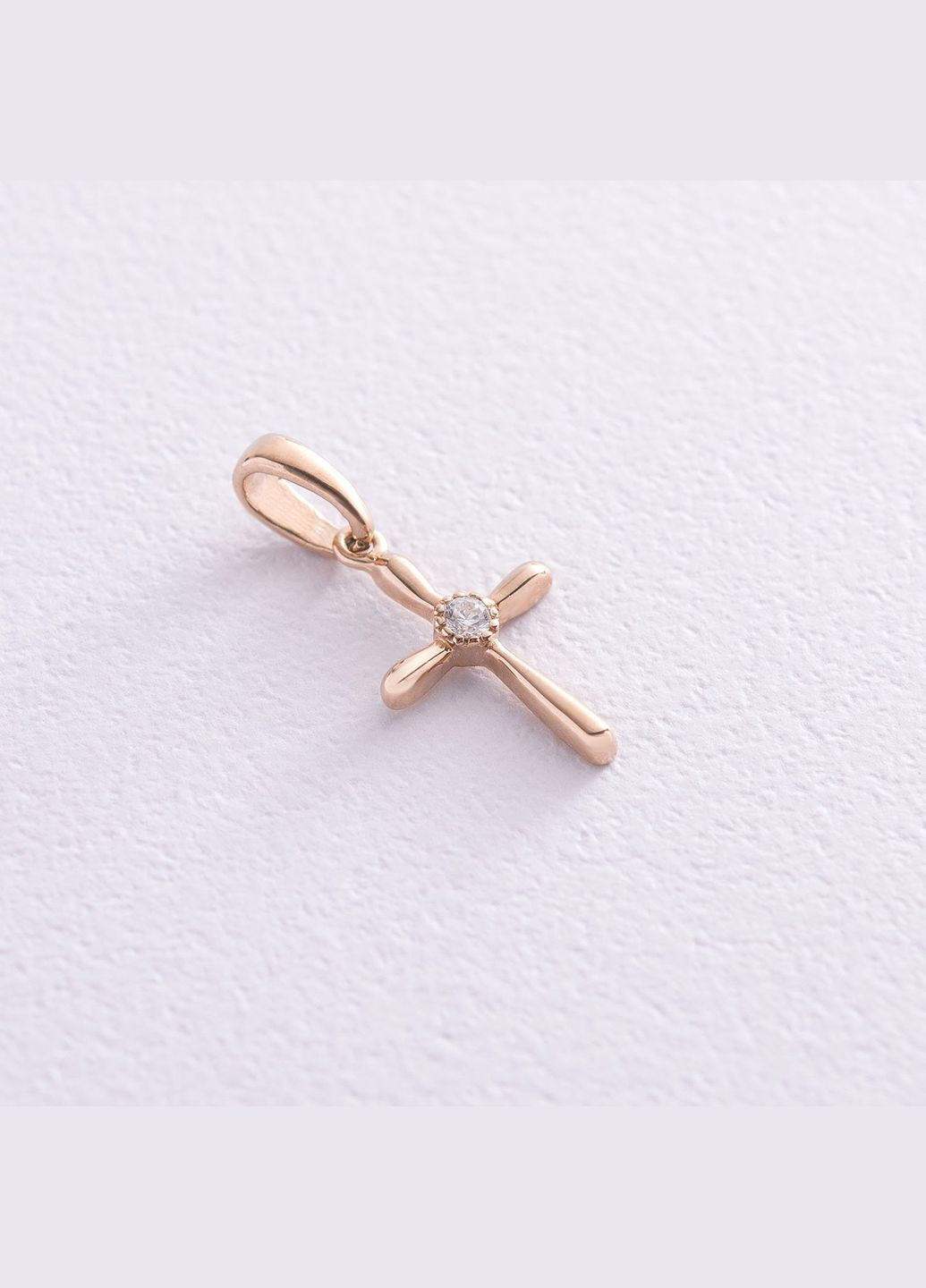 Золотий хрестик з фіанітом п03457 Oniks (264022754)