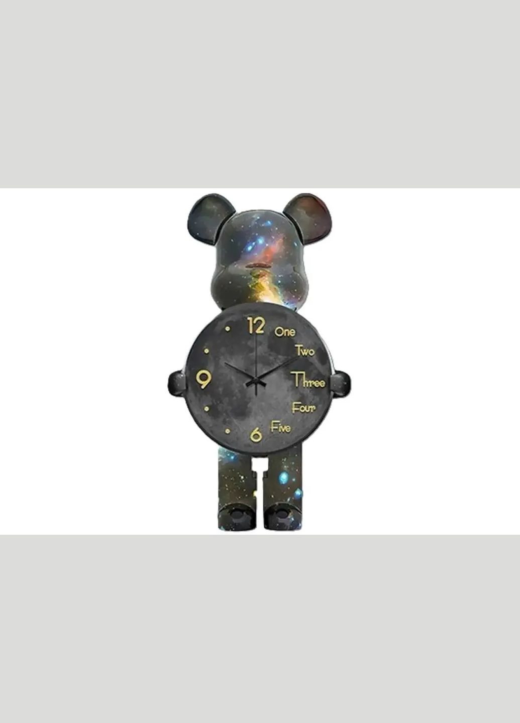 Настольные Часы Фигурка Медведь Bearbrick Космические 30 см Erston (370978146)